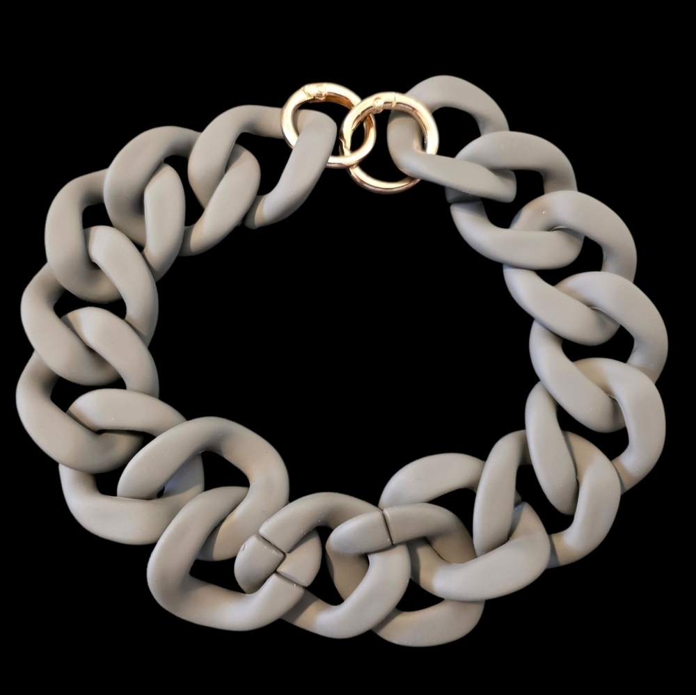 Grey Matte Chunky Bag Chain